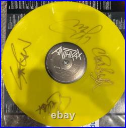 ANTHRAX STATE OF EUPHORIA SIGNED VINYL x2! (Record Album)