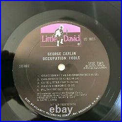 AUTOGRAPHED/SIGNED ALBUM George Carlin Occupation Foole 1973 Vinyl LP