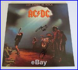 Acdc Angus Young Signed Album Lp Vinyl Let There Be Rock Exact Proof