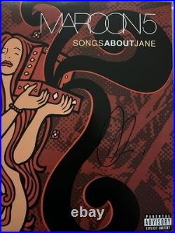 Adam Levine Signed Maroon 5 Songs About Jane Album Vinyl Lp Record Beckett Coa