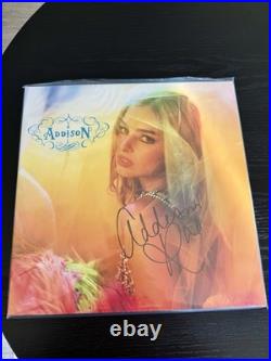 Addison Rae Debut Album Signed Autographed Cover Jacket Sleeve Vinyl Addison LP