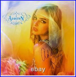 Addison Rae SIGNED Cover Jacket Sleeve'Addison' Debut Album Vinyl Lp PRESALE