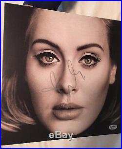 Adele Signed Vinyl 25 Lp! Hello Adkins Record Album! Autograph Grammy! Psa Dna