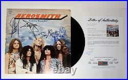 Aerosmith Complete Band Signed Autograph Dream On Vinyl Record Album PSA/DNA COA