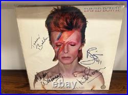 Aladdin Sane Album Signed David Bowie Bolder Woodmansey Ronson