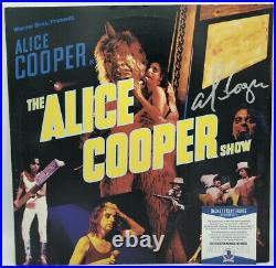 Alice Cooper Signed Autographed Show Record Vinyl Album Beckett Bas Coa