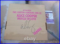 Alice Cooper Signed Muscle Of Love Lp Vinyl Album Jsa Coa