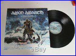 Amon Amarth Autographed Signed Vinyl Album With Signing Picture Proof