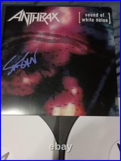 Anthrax Sound Of White Noise Vinyl Gatefold Album 2LP Signed Scott Ian JSA COA