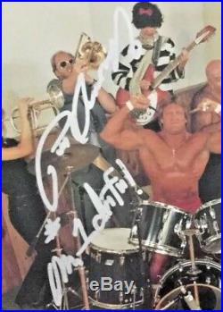 Autographed/Signed The Wrestling Album Vinyl Roddy Piper (R. I. P.) + 7