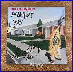 BAD RELIGION signed vinyl album SUFFER GRAFFIN, HETSON & BENTLEY