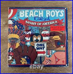 BEACH BOYS signed vinyl album SPIRIT OF AMERICA LOVE, JOHNSTON & MARKS