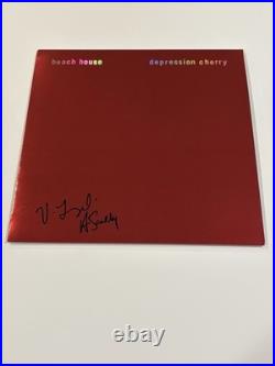 BECKETT COA BEACH HOUSE Signed Autographed Depression Cherry Vinyl Album LP