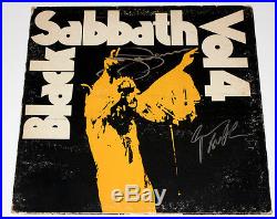 BLACK SABBATH SIGNED AUTHENTIC'VOL 4' ALBUM VINYL RECORD LP withCOA X2 BAND