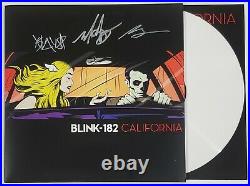 BLINK 182 BAND SIGNED CALIFORNIA LP VINYL ALBUM WithJSA CERT