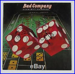 Bad Company Straight Shooter Signed Autograph Record Album JSA Vinyl Paul Rogers
