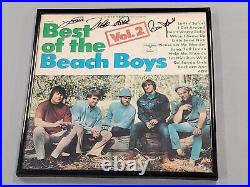 Beach Boys Signed Framed Best Of Vinyl Record Album In Person Palace Theater