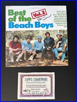 Best of the Beach Boys Album Vol. 2 LP Vinyl Signed by Brian Wilson