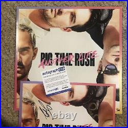 Big Time Rush Signed Autograph Vinyl Album Acoa Insert Photo