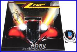 Billy Gibbons Signed Zz Top'eliminator' Vinyl Record Album Lp Beckett Bas Coa