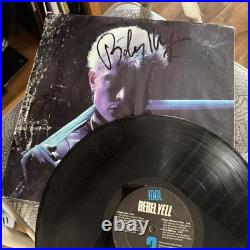 Billy Idol Rebel Yell Signed Vinyl Record Album Autographed Cover