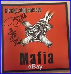 Black Label Society ZAKK WYLDE Mafia Signed Vinyl Record Album BECKETT BAS