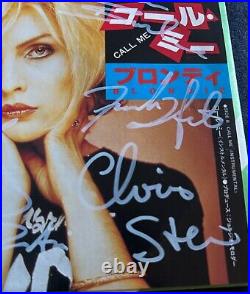 Blondie Band Signed by all (6) Call Me 45 Vinyl Record Cover Debbie Harry