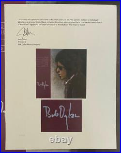 Bob Dylan Signed Autograph Album Vinyl Record Blood On The Tracks J. Rosen Real