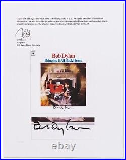 Bob Dylan Signed Vinyl Album Bringing It All Back Home