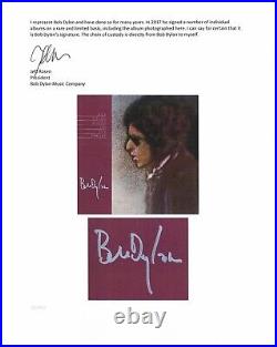 Bob Dylan Signed Vinyl Blood on the Tracks J. Rosen COA