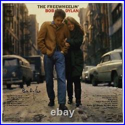 Bob Dylan Signed Vinyl Record Album The Freewheelin' With Jeff Rosen COA