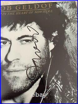 Bob Geldof signed vinyl album JSA COA autographed Deep in the Heart of Nowhere