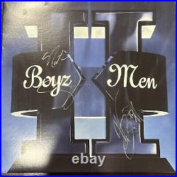 Boyz II Men Signed Album Vinyl Record Full Group Band Autographed Boyz 2 Men Coa