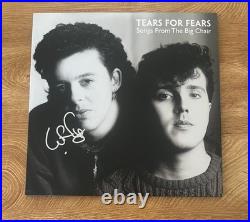 CURT SMITH signed vinyl album TEARS FOR FEARS SONGS FROM THE BIG CHAIR