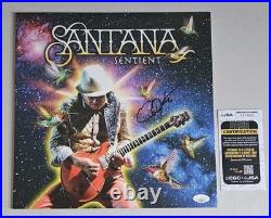 Carlos Santana Signed Sentient Vinyl LP Record Album With JSA COA psa bas
