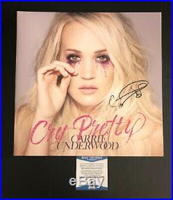 Carrie Underwood Signed Autographed Cry Pretty Vinyl Album Lp Beckett Bas 1