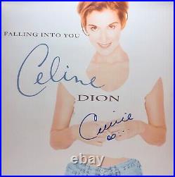 Celine Dion Signed Autographed Vinyl Album Lp Falling Into You Beckett Bas
