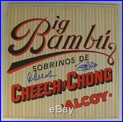 Cheech & Chong signed autographed Big Bambu Vinyl Record, Album, with Paper, Proof