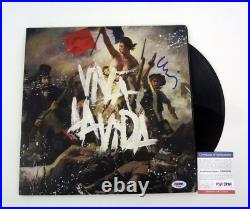 Chris Martin Coldplay Signed Viva La Vida Vinyl Record Album PSA/DNA COA Chris Martin Coldplay Signed Viva La Vida Vinyl Record Album PSA/DNA COA