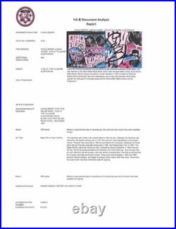 Chuck Berry Signed Autograph Live At Filmore Auditorium