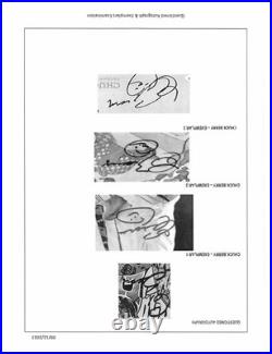 Chuck Berry Signed Autograph Live At Filmore Auditorium