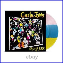 Circle Jerks? Group Sex LP Tri-color Blue Pink Yellow Signed Zine Rare Sealed