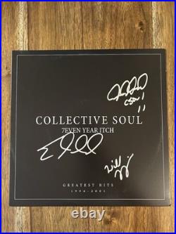 Collective Soul' Band Signed'Greatest Hits' Vinyl Album Ed Roland +2