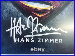 Composer Hans Zimmer Signed SUPERMAN MAN OF STEEL Marble Vinyl OST Album JSA