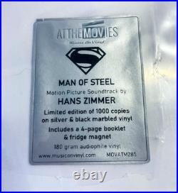 Composer Hans Zimmer Signed SUPERMAN MAN OF STEEL Marble Vinyl OST Album JSA