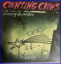Counting Crows Signed Recovering The Satellites Vinyl 2 LP Album Green 2017
