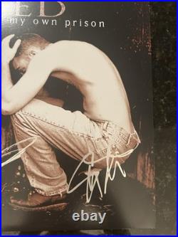 Creed- My Own Prison Signed Autographed Album Vinyl Scott Mark Brian PROOF