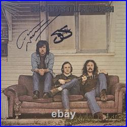 Crosby stills Nash Vinyl Album Record signed By Graham Nash Stephen Stills