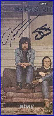 Crosby stills Nash Vinyl Album Record signed By Graham Nash Stephen Stills