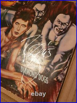 DAVID BOWIE signed vinyl album DIAMOND DOGS